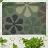 Linge De Cuisine Camouflage abstrait de fleurs (Plié)