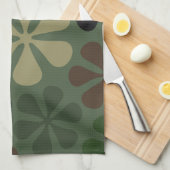 Linge De Cuisine Camouflage abstrait de fleurs (Quart Plié)