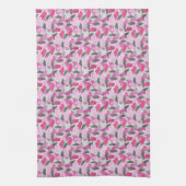 Linge De Cuisine Camouflage animal Silhouette rose (Vertical)