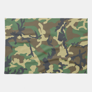 Linge De Cuisine Camouflage de la Marine verte Camouflage Motif Cam