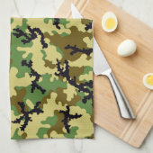Linge De Cuisine Camouflage des bois (Quart Plié)