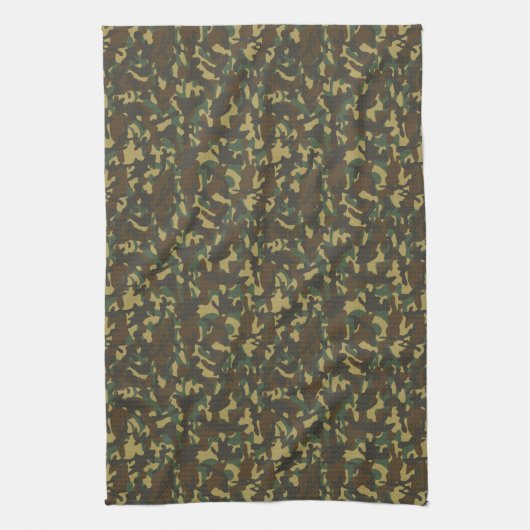 Linge De Cuisine Camouflage forestier (Vertical)