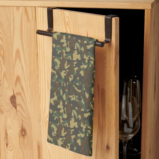 Linge De Cuisine Camouflage forestier (Pliage en tiers)