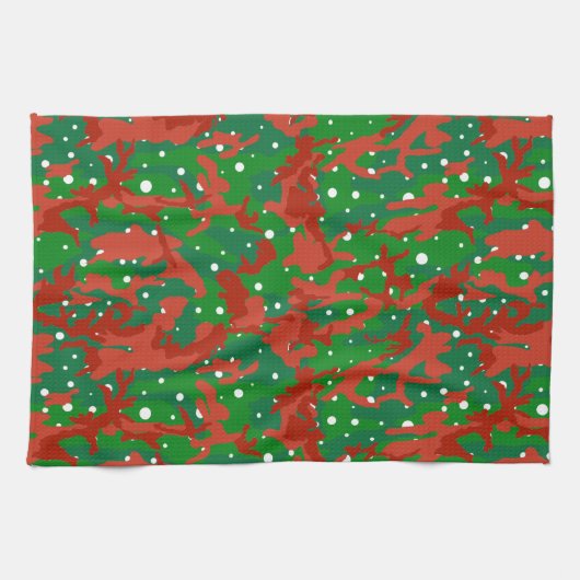 Linge De Cuisine Camouflage Haus De Camo Xmas (Horizontal)