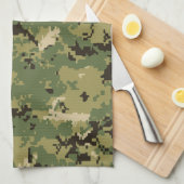 Linge De Cuisine Camouflage naval Woodland (Quart Plié)