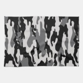 Linge De Cuisine Camouflage noir (Horizontal)