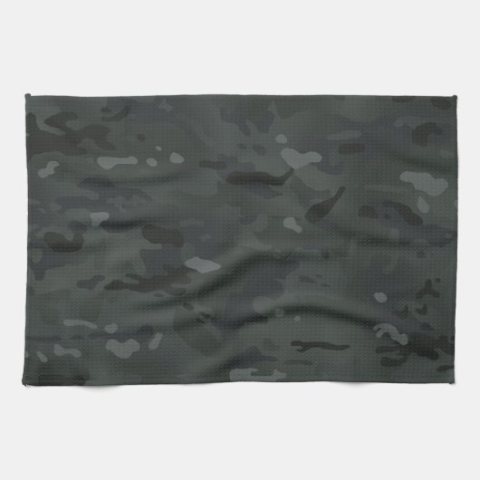 Linge De Cuisine Camouflage noir I (Horizontal)