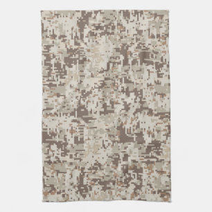 Linge De Cuisine Camouflage numérique de style beige du désert