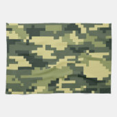 Linge De Cuisine Camouflage numérique en bois à 8 bits / Camo (Horizontal)