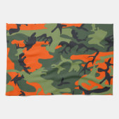 Linge De Cuisine Camouflage orange et vert, Militaire, Armée (Horizontal)
