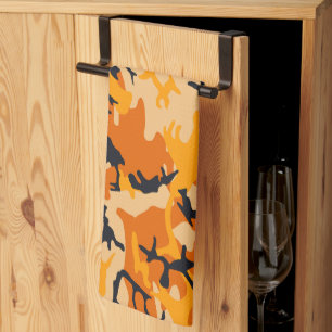 Linge De Cuisine Camouflage orange, Militaire, Armée
