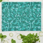 Linge De Cuisine Camouflage Persan Bleu (Plié)