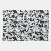 Linge De Cuisine Camouflage Poussière de Neige (Horizontal)