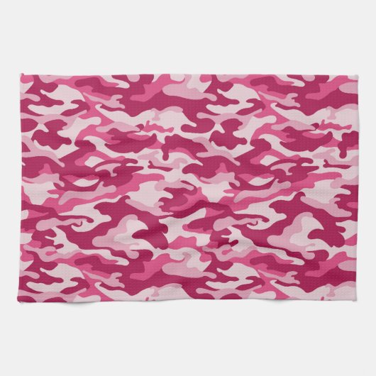 Linge De Cuisine Camouflage rose (Horizontal)