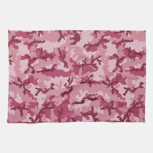Linge De Cuisine Camouflage rose (Horizontal)