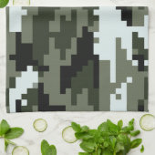 Linge De Cuisine Camouflage urbain numérique à 8 bits / Camo (Plié)
