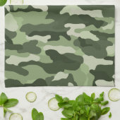 Linge De Cuisine Camouflage vert (Plié)