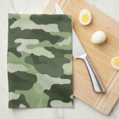 Linge De Cuisine Camouflage vert (Quart Plié)