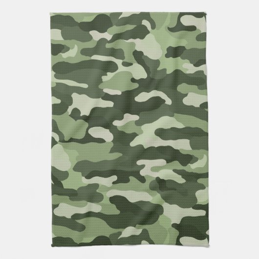 Linge De Cuisine Camouflage vert (Vertical)