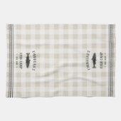 Linge De Cuisine Camp de poisson personnalisé Rustique Plaid (Horizontal)