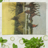 Linge De Cuisine Camp de Sioux à Wounded Knee par John Hauser (Plié)