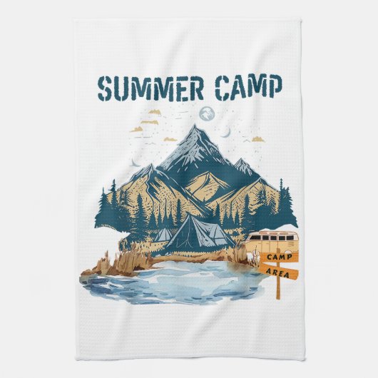 Linge De Cuisine Camp d'été de conception simple (Vertical)