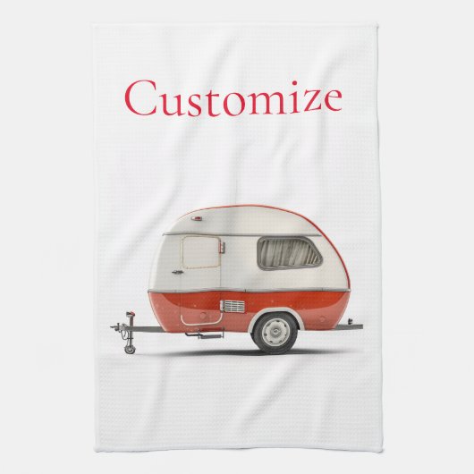Linge De Cuisine Camper Teardrop Classic Retro Thunder_Cove (Vertical)