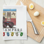 Linge De Cuisine Campeur de remorque de cheval (Quart Plié)