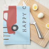 Linge De Cuisine Camping Camping RVing Motorhome Arbres rouges Whim (Quart Plié)