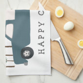 Linge De Cuisine Camping Camping RVing Motorhome BLUE Trees Whimsic (Quart Plié)