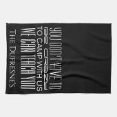 Linge De Cuisine "Camping fou" Personnalisé  (Horizontal)