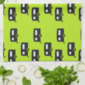 Linge De Cuisine Camping remorques en vert (Plié)