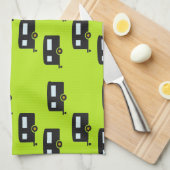 Linge De Cuisine Camping remorques en vert (Quart Plié)