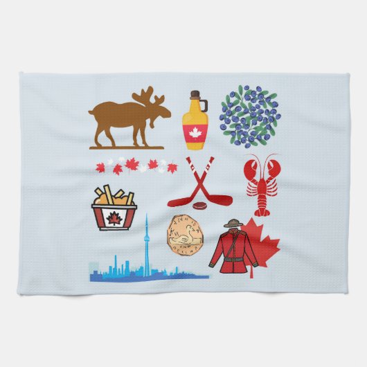Linge De Cuisine Canada Amusant (Horizontal)