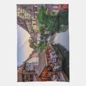 Linge De Cuisine Canal d'eau Fleur Alsace France (Vertical)