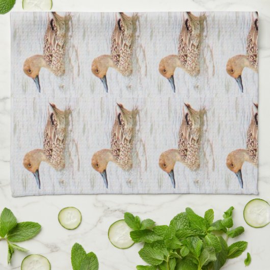 Linge De Cuisine Canard dans l'eau   (Plié)