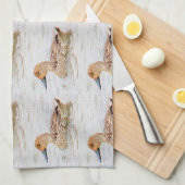 Linge De Cuisine Canard dans l'eau   (Quart Plié)