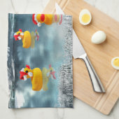 Linge De Cuisine Canard de Noël (Quart Plié)