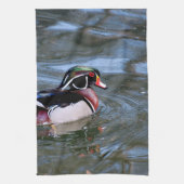 Linge De Cuisine Canard en bois de natation (Vertical)