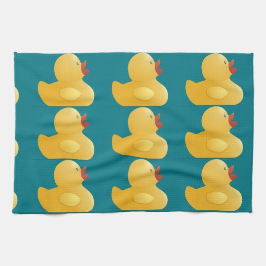 Linge De Cuisine Canard en caoutchouc jaune (Horizontal)