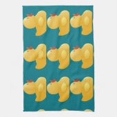 Linge De Cuisine Canard en caoutchouc jaune (Vertical)
