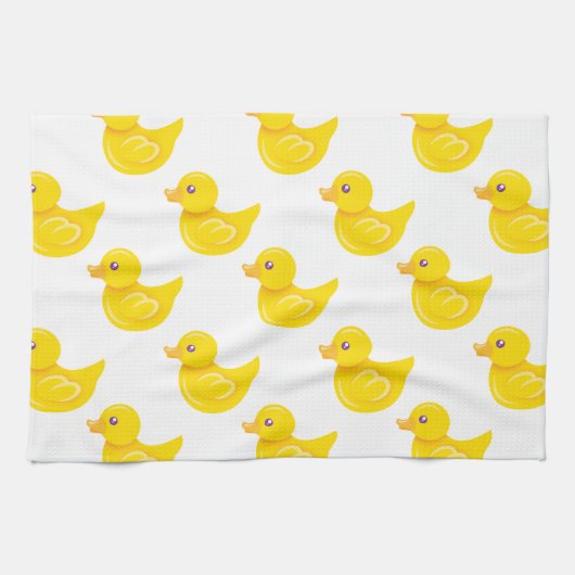 Linge De Cuisine Canard en caoutchouc jaune et blanc, Canard (Horizontal)