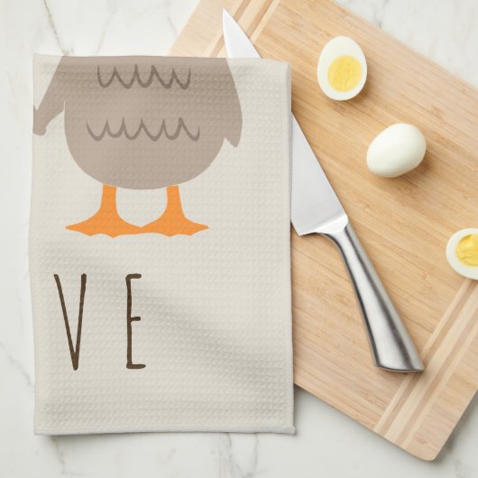 Linge De Cuisine Canards d'amour (Quart Plié)