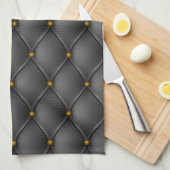 Linge De Cuisine Canards gothiques noirs Faux Pin (Quart Plié)