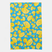 Linge De Cuisine Canards mignons en caoutchouc de bleu de ciel (Vertical)