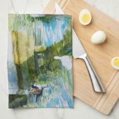 Linge De Cuisine Canards sous un pont (Quart Plié)