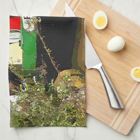 LINGE DE CUISINE CANAUX (Quart Plié)