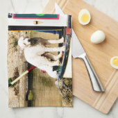 LINGE DE CUISINE CANAUX (Quart Plié)