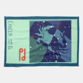 Linge De Cuisine Cancer Constellation de crabe Astrologie zodiaque (Horizontal)