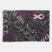 Linge De Cuisine Cancer du sein Sensibilisation Mot Cloud ID261 (Horizontal)